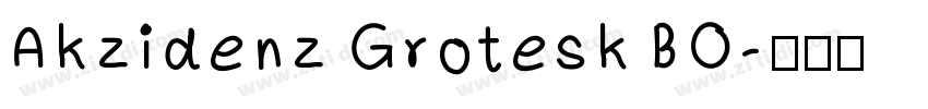 Akzidenz Grotesk BO字体转换